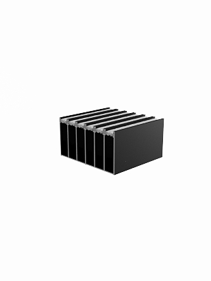Boven- en onderrail extra set 1 meter
