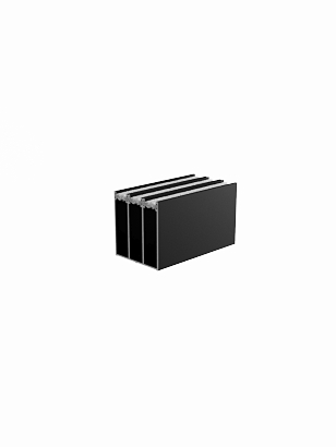 Boven- en onderrail extra set 1 meter