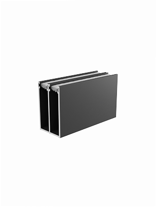 Boven- en onderrail extra set 1 meter